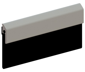 Hager 753S-MIL-N 60" Mill Finish Aluminum Door Bottom Sweep with Neoprene insert