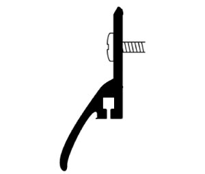 Hager 770S-GLD 84" Gold Anodized Aluminum Drip Cap