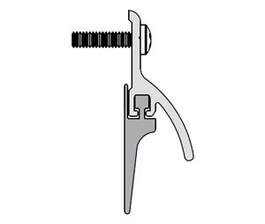 Hager 770S-DBA-V 40" Dark Bronze Anodized Aluminum Door Sweep with Vinyl insert