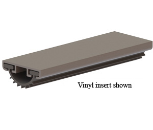 Hager 774S-MIL-V 28" Mill Finish Aluminum Door Bottom-Shoe/Astragal with Vinyl insert