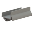 Hager 783S-MIL-V 36" Mill Finish Aluminum Door Bottom-Shoe w/ Rain Drip with Vinyl insert