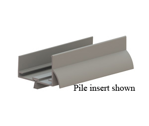 Hager 789S-DBA-W 80" Dark Bronze Anodized Aluminum Door Bottom-Rain Drip with Pile insert