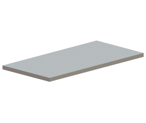 Hager 835S-32D 42" Satin Stainless Steel Astragal - Bar Type