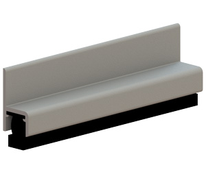 Hager 859S-MIL 80" Mill Finish Aluminum Magnetic Weatherstrip