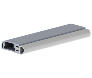 Hager 885S-CLR-F 30" Clear Anodized Aluminum Jamb Weatherstrip with Snap Cover with Vinyl with fins insert