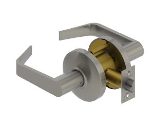 Hager 3570 RC2-34 US26D WTN NC ASA STRK Grade 2 Cylindrical Classroom Lock - 2-3/4" RC Backset - Withnell Lever, No Cylinder Keyway - Satin Chrome