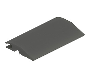 Hager 904S-36 2-1/8" Black Vinyl Carpet Threshold - Length: 36"