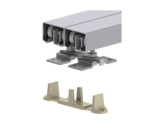 Hager 9612-72 By-Pass Set for Two 36" Doors 250 Lbs with 72" Tracks