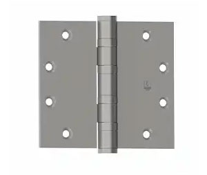 Hager BB1199 4.5x4.5 US32D Full Mortise Heavy Weight Ball Bearing Brass Base Hinge - Satin Stainless Steel