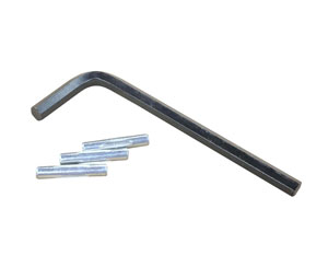 Hager 1-290-0012 Spring Hinge Hex Key w/ 3 Tension Pins