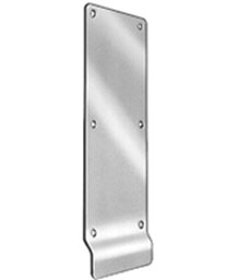 Hager 120L US3 Bright Brass 3-1/2" x 16" Push Plate w/ Lip