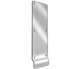 Hager 120L US32 Polished Stainless Steel 3-1/2" x 16" Push Plate w/ Lip