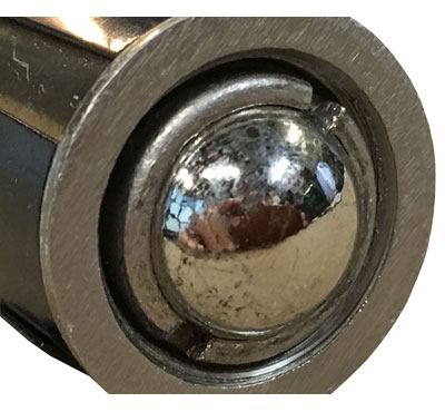 Satin Nickel Drive in Ball Catch