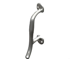 Hager 19N US10 Satin Bronze 6-3/16" CTC Cast Door Pull