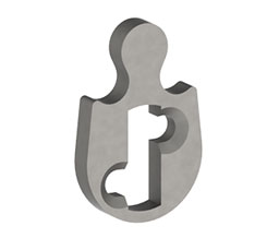 Hager 2-639-7085 US2C Schlage "L" Cam SFIC Mortise Cylinder - Zinc Plated