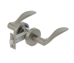 Hager 2327 2-3/4" US10B CHA ASA Strike Decorative Tubular Lock with Double Dummy Function and 2-3/4" Backset - Oil-Rubbed Bronze