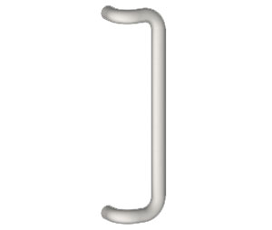 Hager X23Q US10 Satin Bronze 18" CTC 45° Offset Round Door Pull