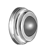 Hager 250W US4 Satin Brass Convex Wall Stop