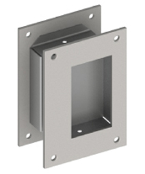 Hager 25N - US26D Satin Chrome Flush Pull Set