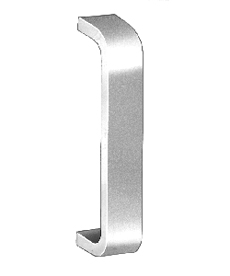 Hager 2L US10 Satin Bronze 12" CTC Rectangular Wrought Door Pull