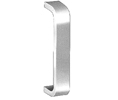 Hager 2G US28 Clear Anodized Aluminum 8" CTC Rectangular Wrought Door Pull
