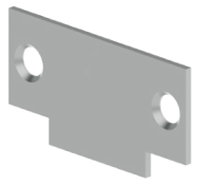 Hager 336R Frame Cylindrical Lock Strike Filler Plate