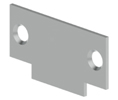 Hager 336R Frame Cylindrical Lock Strike Filler Plate