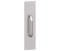 Hager 39E US10 Satin Bronze 6" CTC Pull Handle w/ 3.5" x 15" Pull Plate