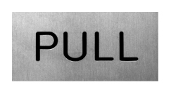 Hager 361L US10B Oil Rubbed Bronze Horizontal Sign - PULL