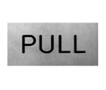 Hager 361L US3 Bright Brass Horizontal Sign - PULL