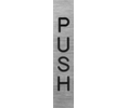 Hager 362H US3 Bright Brass Vertical Sign - PUSH