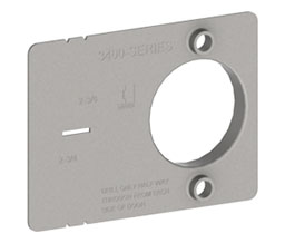 Hager 3911 Leverset Thru-Post Drill Jig for 2500/3400/3800 Series Locks Unfinished