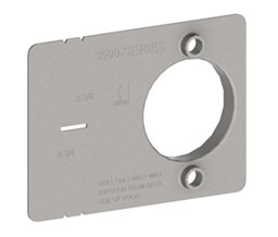 Hager 3912 Leverset Thru-Post Drill Jig for 3500/3800 Series Locks Unfinished