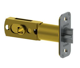 Hager 3954 US26D Round Corner Dead Latch - All keyed functions (3600) - Standard, 2-3/8" - 2-3/4" Adjustable Backset, Satin Chrome