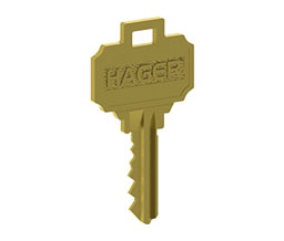 Hager 3961 5-Pin C Keyway Cut Key - Unfinished 