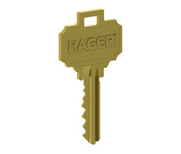 Hager 3962 6-Pin C Keyway Cut Key - Unfinished 