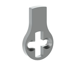 Hager 3974 US2C Marks Cam (.755") Mortise Cylinder - Zinc Plated