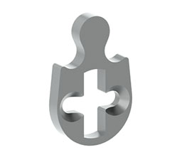 Hager 3976 US2C Schlage L Cam (.637") Mortise Cylinder - Zinc Plated