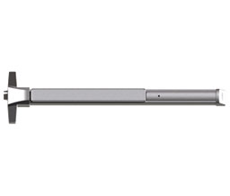 Hager 4601 RIM C 36" AMC US32D 1-3/4" Thick Door Cylinder Dogging 36" Length Heavy Duty Narrow Stile Rim Device with Anti-Microbial Coating - Satin Stainless Steel