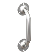 Hager P8N US26D Satin Chrome Plated Brass 7-3/4” CTC Cast Door Pull - ADA Access Rated