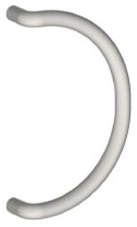 Hager 922P-12 US32D C-Shaped Pull Continuous 12" CTC - Satin Stainless Steel