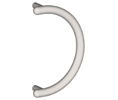 Hager 923B-10 US10 BTB C-Shaped Pull Flanged Set 10" CTC - Satin Bronze