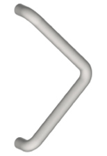 Hager 930P-16-31/32 US3 90° Pull 16-31/32" CTC - Bright Brass