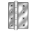Hager BB2108 4.5in Hinge-Full Surface-Heavy Weight-Ball Bearing-Brass Base