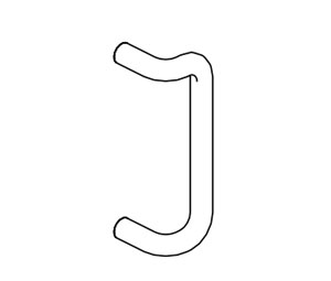 Harnisch Company T4E-32D, 12" Offset Pull TB