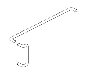 Harnisch Company TE233-32D, 12" X 33" Push/Pull Set