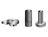 Hardware Concepts PL5600-000 Black Adjustable Plastic Leveler Socket Kit Table&Work Surface Components - 1 Each