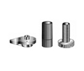 Hardware Concepts PL5620-000 Black Adjustable Plastic Leveler Dowel Socket Kit Table&Work Surface Components - 1 Each