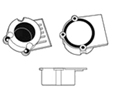 Hardware Concepts PL5800-000 Screw-In Plastic Socket Cabinet/Furniture Table&Work Surface Components - 1 Each