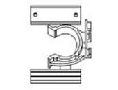 Hardware Concepts PL5897-000 Screw-On Toe Kick Clip Plastic Cabinet/Furniture Table&Work Surface Components - 1 Each